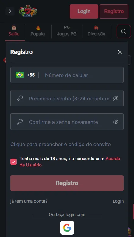 Como criar conta na 777bet em poucos passos e receber bônus de boas-vindas